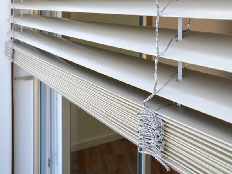 DSW24 – Dresder Servicewohnen GmbH – Augustus Residenz Dresden-Prohlis – Raffrollo Nahaufnahme eines Rollos am Fenster der Augustus Residenz in Dresden Prohlis.