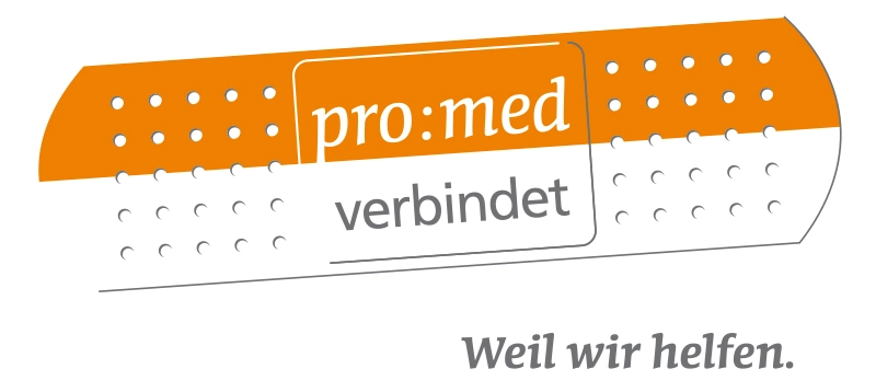 prom:med Pflege Logo - Link auf www.promed-verbindet.de